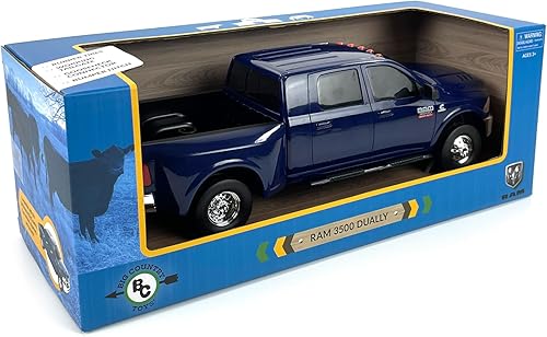 Miniatura 8 de Big Country Toys Realistic Ram 3500 Mega Cab - Enganche de juguete y remolque, escala 120, juguetes de granja para niños de 3 años
