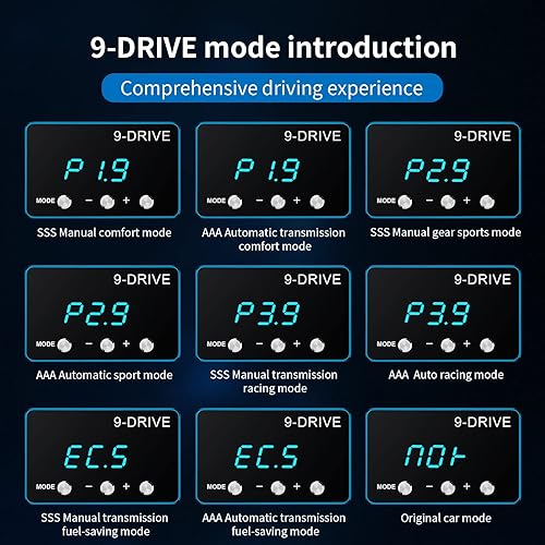 Miniatura 5 de Qfansi Controlador de respuesta del acelerador de 9 unidades Acelerador de carreras de pedal electrónico para Dodge RAM Charger Challenger Durango