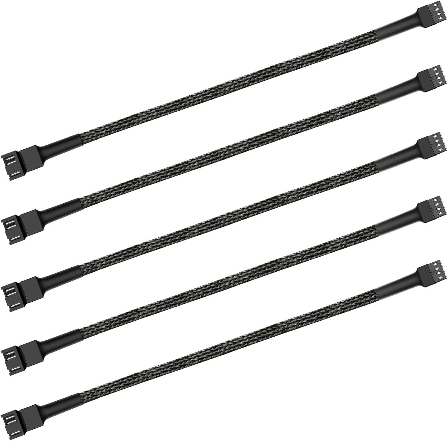 12" pwm Fan Extension Cable，4 pin Fan Extension Cable，Cable Extension pc，PC Fan Extension Cable, PWM Fan Extension Cable, PWM Extension Cable (12"（30cm） 5pcs)