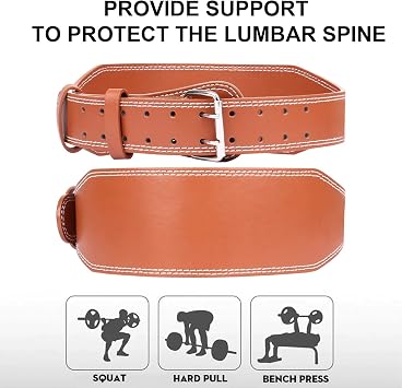 Personalized Customized Engraved Leather Weight Lifting Belt for Men Weight Belt Lumbar Back Support