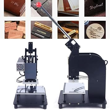 Hot Foil Stamping Machine, 500W Manual Hot Foil Stamping Machine Bronzing Machine Embossing Machine Bronzing Pressure Mark Machine