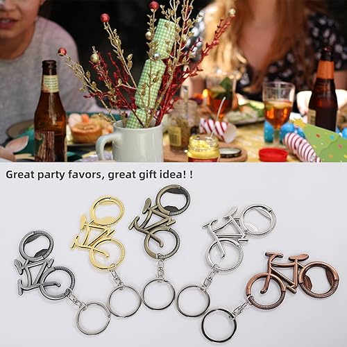 Miniatura 6 de Llavero de aleación de zinc para bicicleta, abrebotellas de cerveza, colgante de automóvil, regalo para familiares y amigos en festivales, ligero y