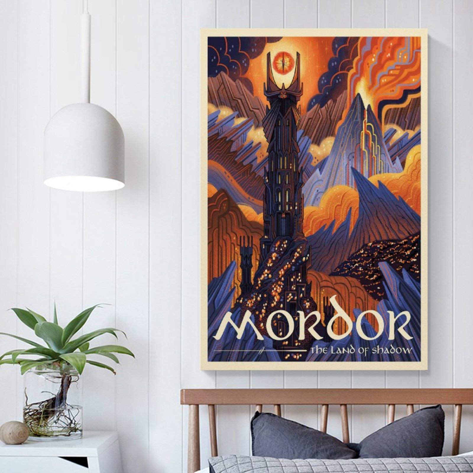 Ag.art Deco Affiche Decoration Murale 40x50 Cm | Affiche Murale Pour Salon Et Chambre à Coucher | Poster Mural Sans Cadre | Lot De 3 Tableaux (Côte Amalfitaine