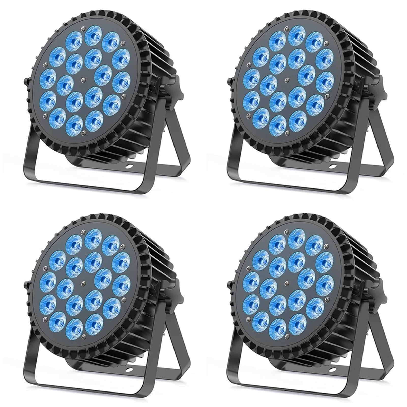 Lámpara de proyector, Iluminación LED 6 En 1 De 18 X 12 W For Discoteca, Equipo Profesional De DJ For Escenario, Luz LED Par, para Fiesta de Baile de cumpleaños de Halloween