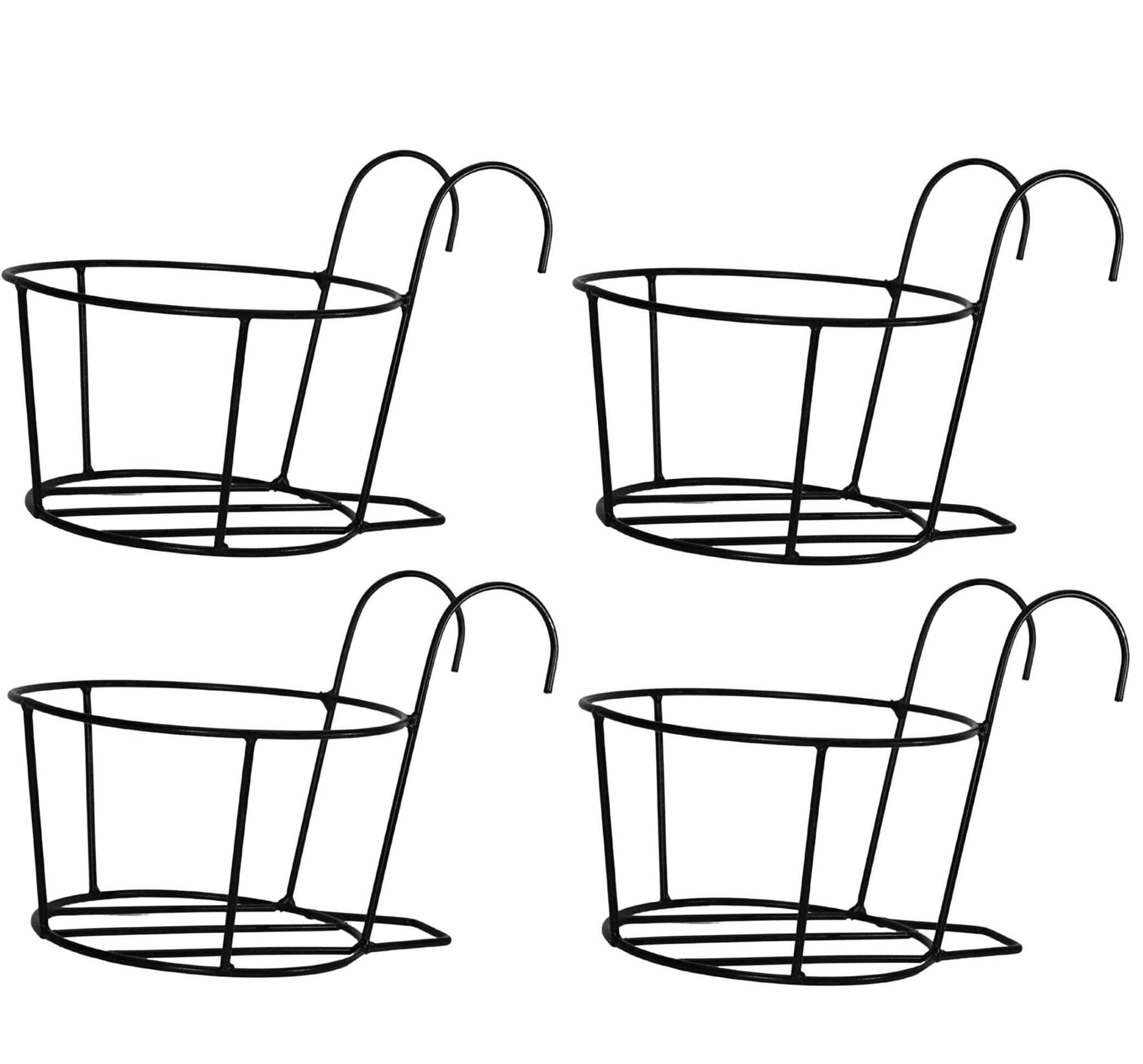 GREEN THUMB STORE Metal Black Color Hanging Flower/Plants Pot Railing Potted Plant Stand for Home Terrace Balcony Décor (Pack of 2) (B0CSG3636V) Amazon Price History, Amazon Price Tracker