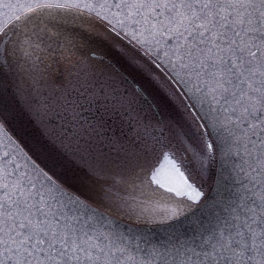 Persönlichkeit Keramikschale Salat Obstschale Tiefe Platte Haushalt Keramik geformte Schüssel Snackschale