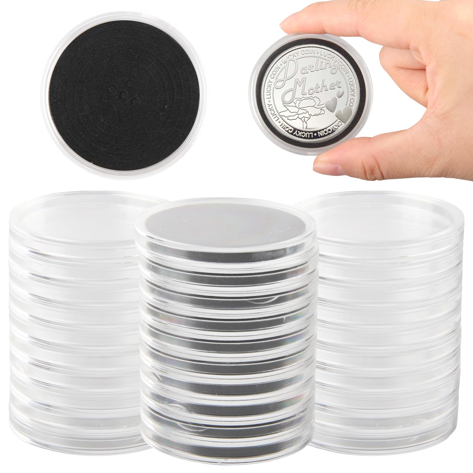 STOBOK Capsules Pour Monnaies De Collection 50 Mm Capsules Pièces De Monnaie Transparentes Avec Joints De Protection Boîte Rangement Pièces De Monnaie Collection Lot De 40 Etuis STOBOK Capsules Pour Monnaies De Collection 50 Mm Capsules Pièces De Monnaie Transparentes Avec Joints De Protection Boîte Rangement Pièces De Monnaie Collection Lot De 40 Etuis