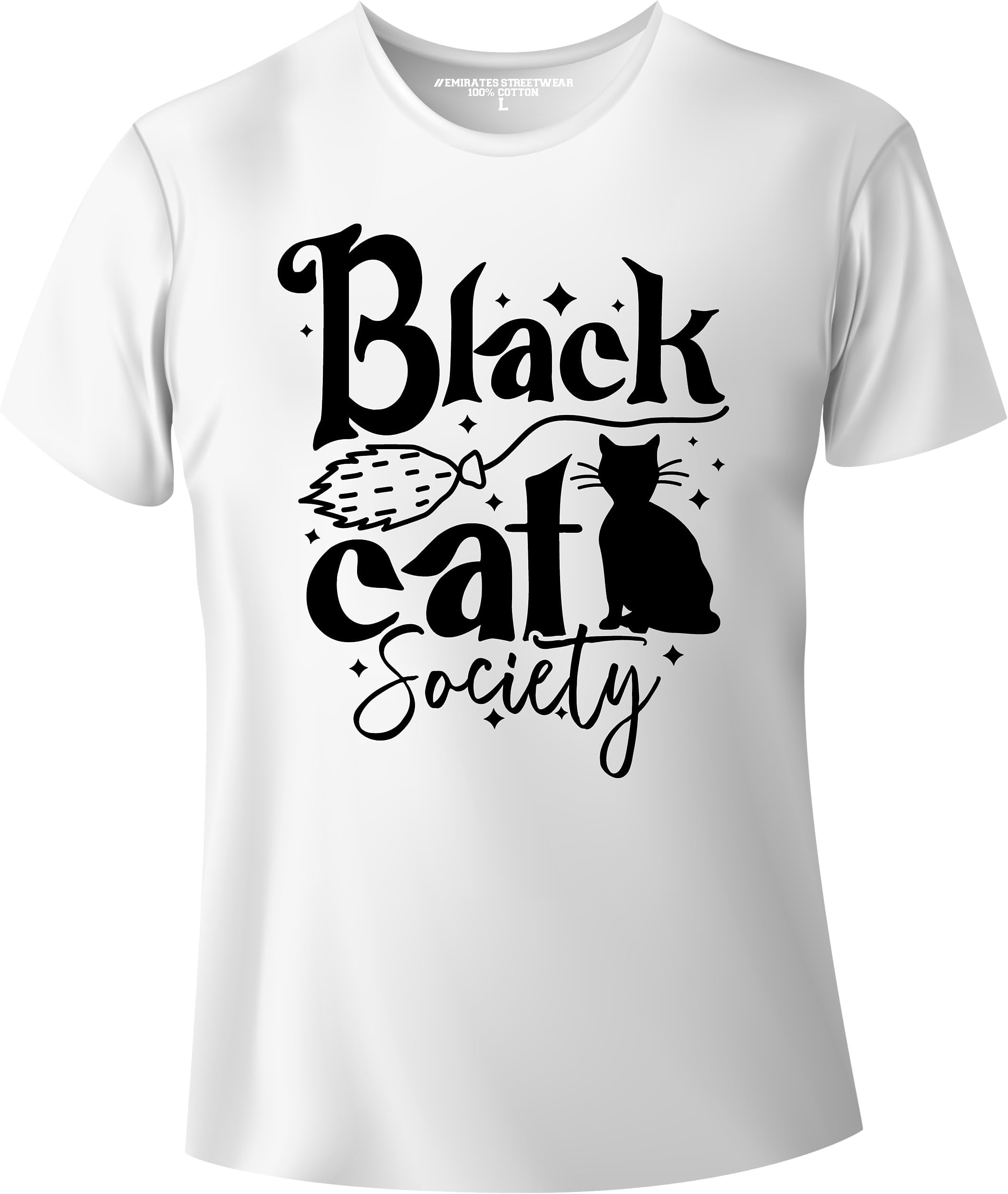 Emirates StreetwearBlack Cat Society - Halloween Tshirt for Men or Women D-001