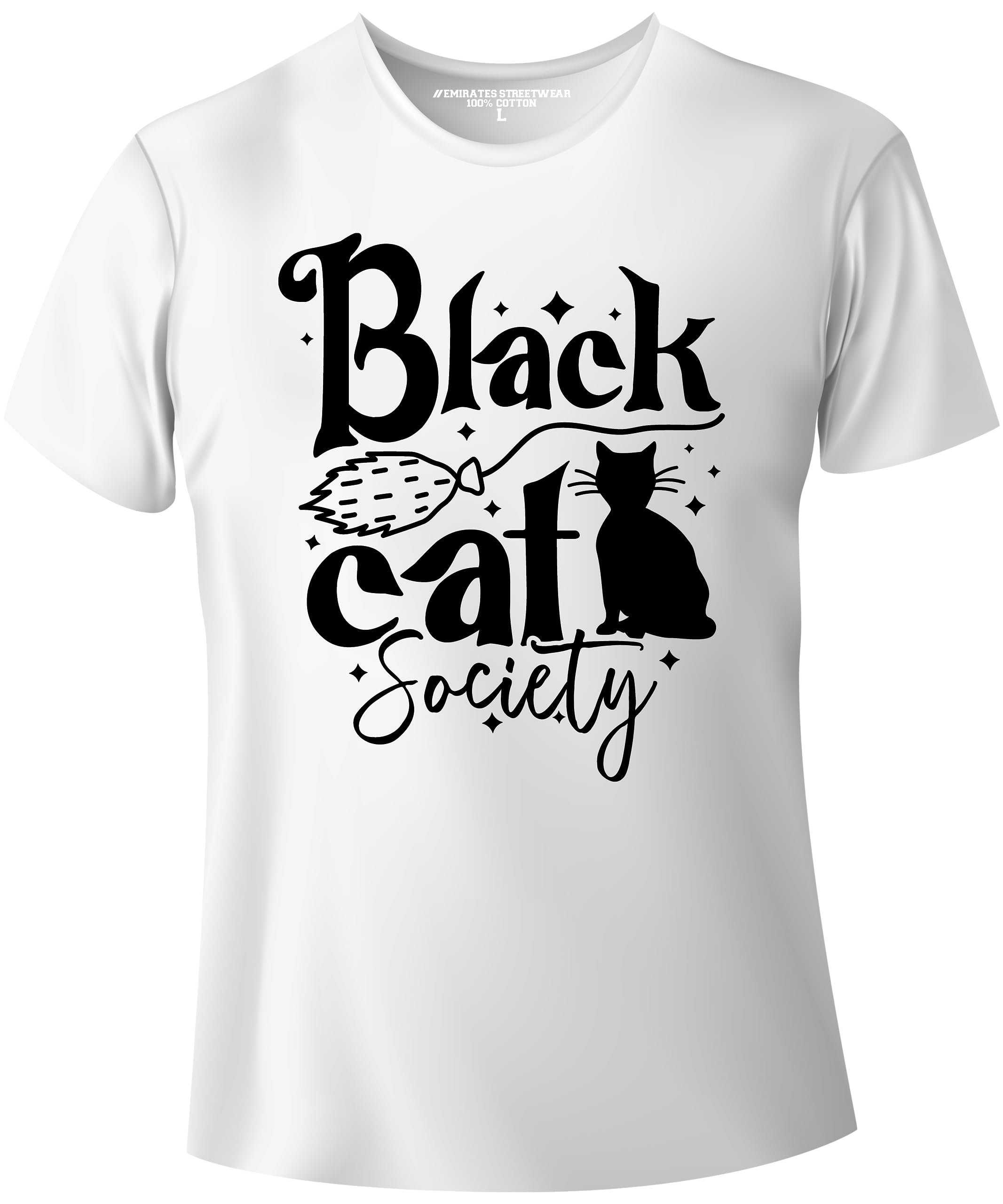 Emirates StreetwearBlack Cat Society - Halloween Tshirt for Men or Women D-001