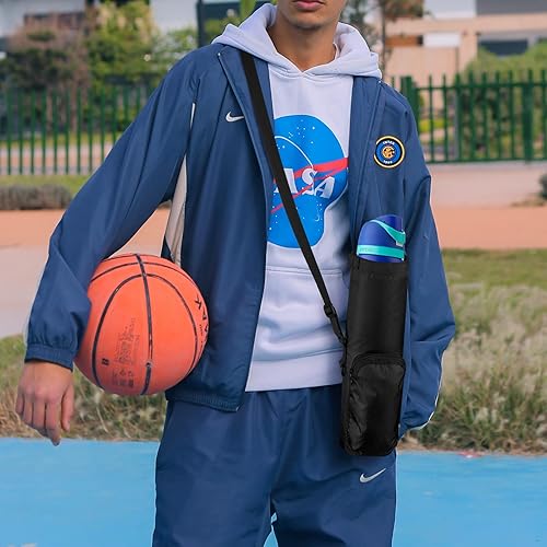 Miniatura 6 de Xxerciz Portabotellas de agua con soporte para teléfono Owala FreeSip de 24 onzas, 32 onzas y 40 onzas, soporte universal para botella con correa de