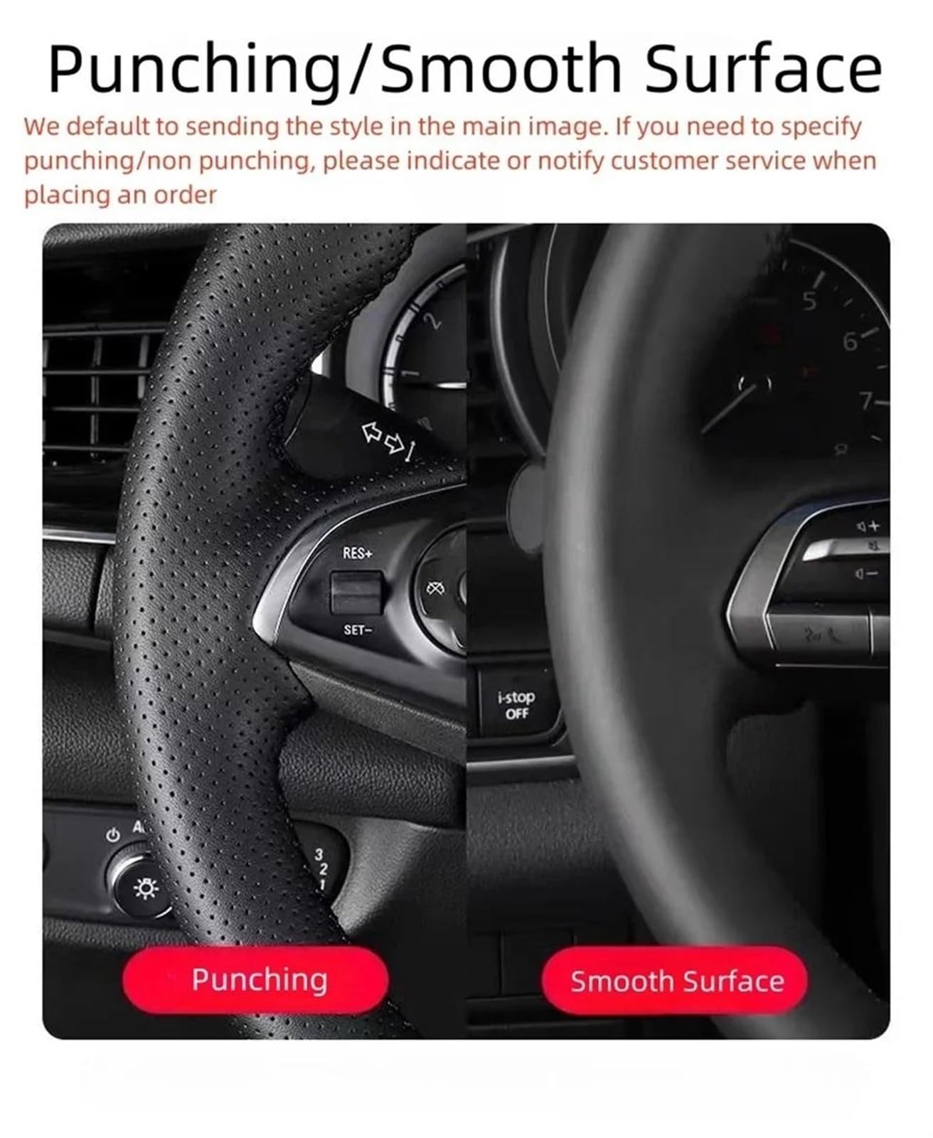 Tapa del Cubo del Volante Funda para Volante de Coche de Cuero de Microfibra Perforada Trenzada con Agujas e Hilos para Accord 7.ª generación 2003-2007 para Odyssey (Negro)