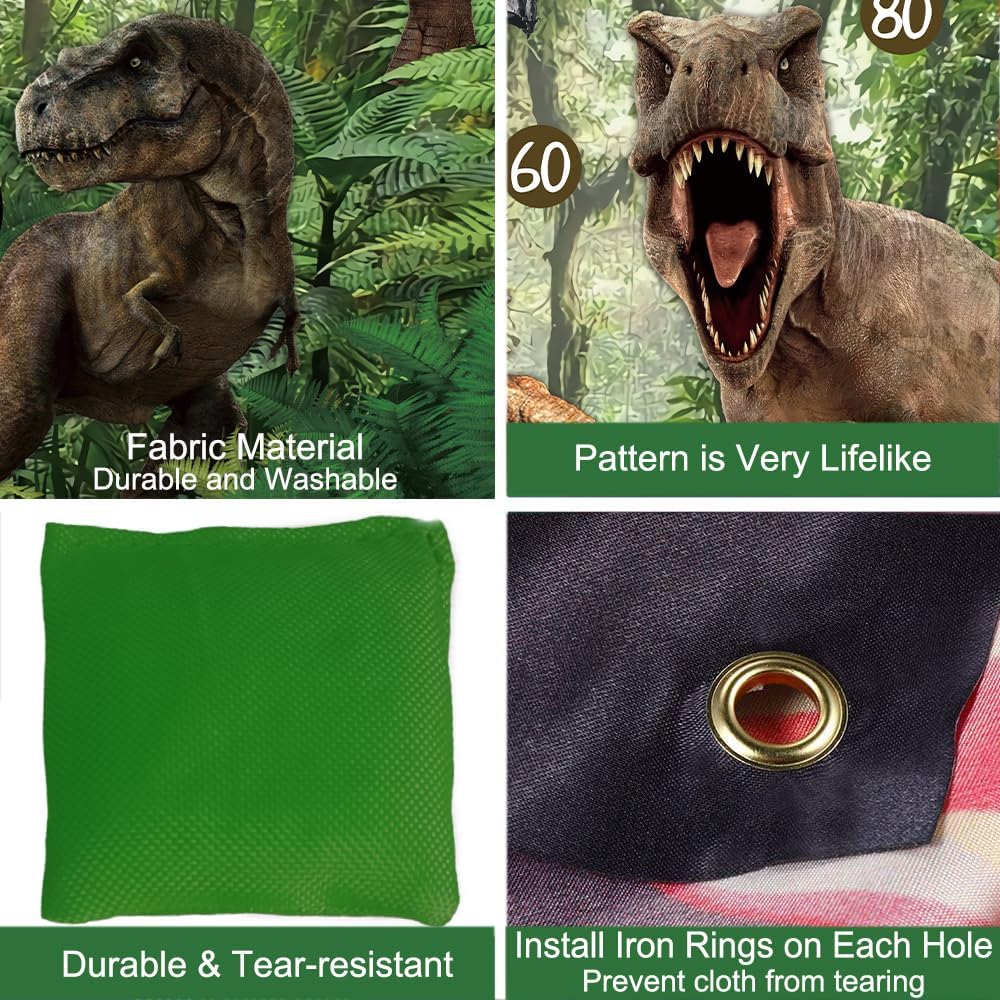 Dinorsaur Bean Bag Toss Game for Kid Toddlers 1-3 with 4 Color Bean Bags, Sports & Outdoor Play Toys Yard/Backyard/Lawn Games for Kids Ages 6-8, Birthday Family Party Supplies Decoration Jamonxi