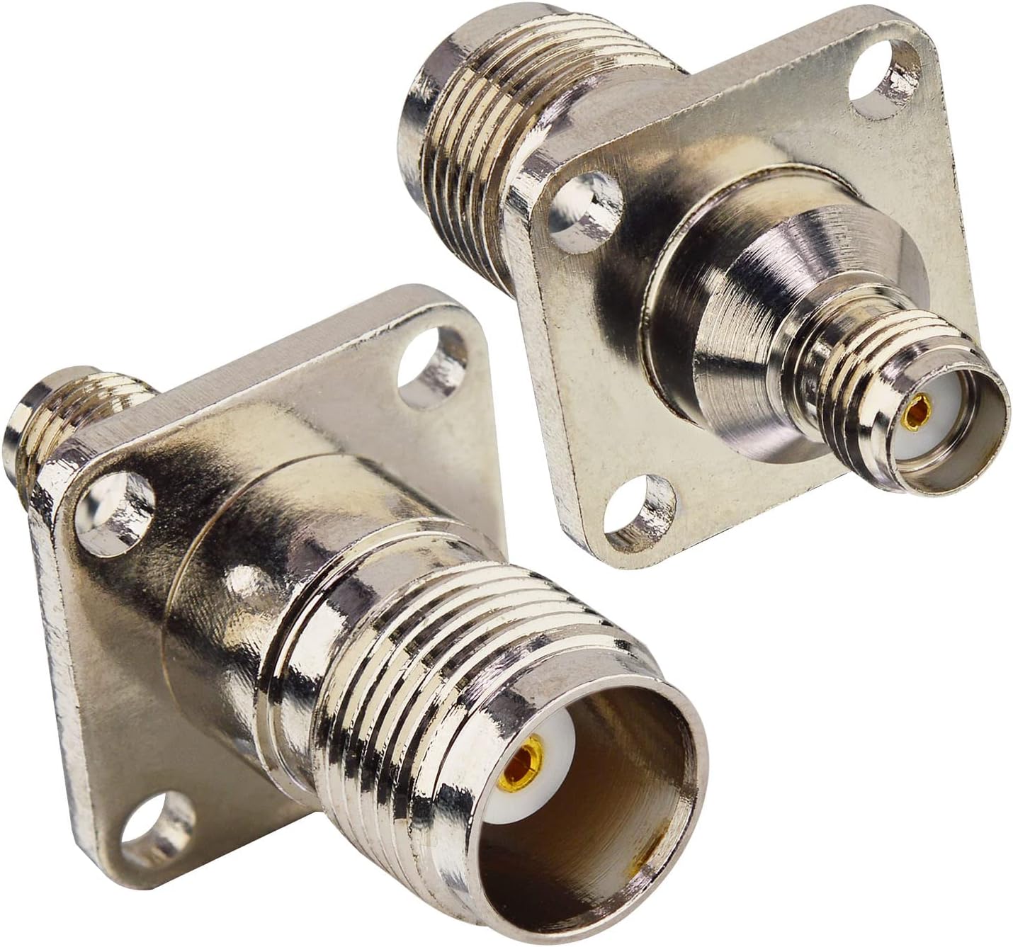 YOTENKO 2Pack TNC Female to SMA Female Panel RF Coaxial