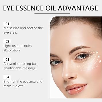 Rollerball Castor Oil,Under Eye Rollerball,Eye Cream for Dark Circles,Castor Oil and Frankincense Eye Roller Ball Oil,Anti Wrinkle Eye Cream,Firming Eye Cream,Eye Cream for Dark Circles