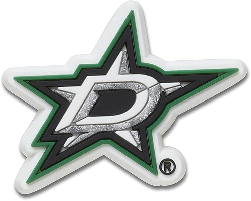 Crocs Jibbitz NHL Hockey Team - Dijes deportivos para hombres y mujeres, estrellas de Dallas, talla única, Dallas Stars
