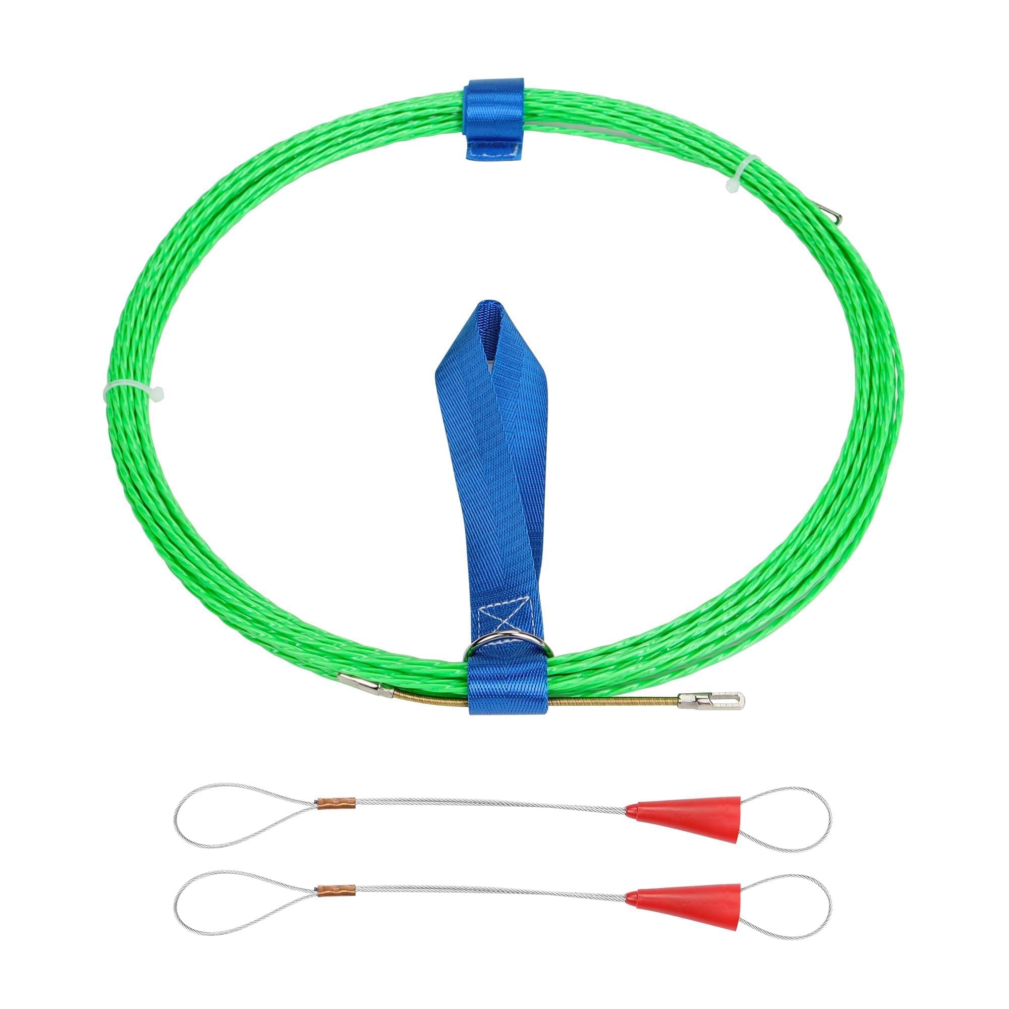 Extractor de cable de cinta de pescado de 15 m evita atascos al meter cables en paredes