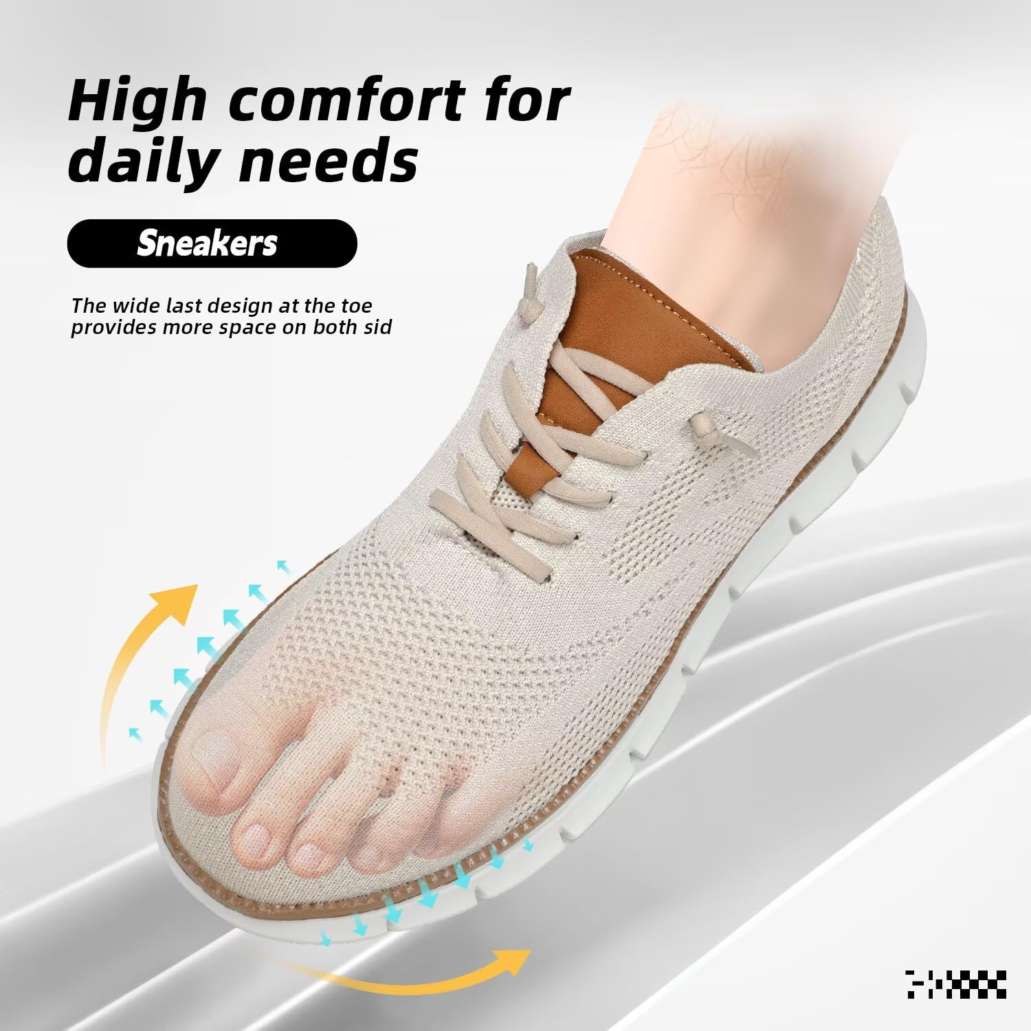 Men's Casual Dress Shoes Fashion Walking Sneakers Mesh Business Oxfords Work Lightweight Soft Sole