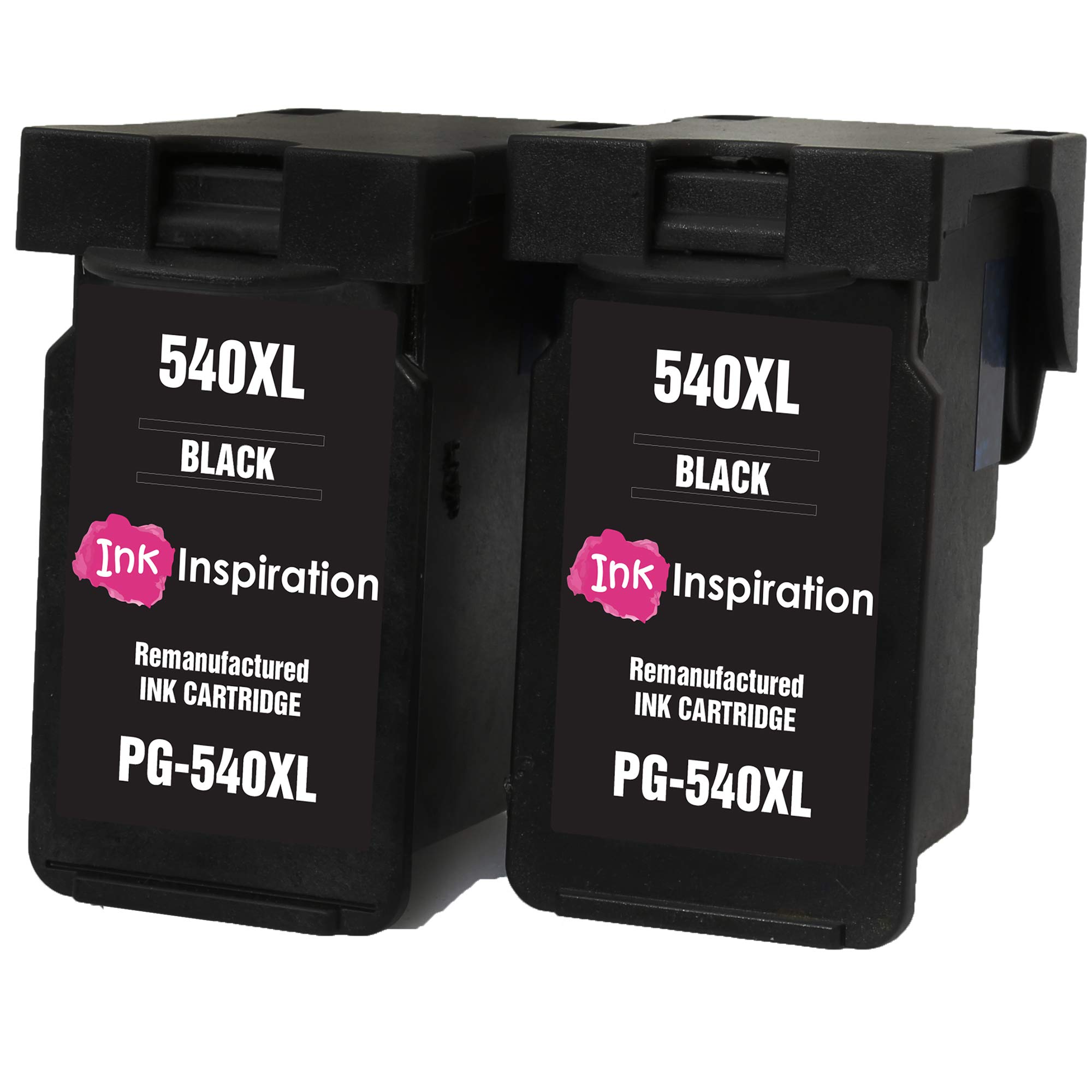 Ink Inspiration2 BLACK Remanufactured Ink Cartridges for Canon PG-540XL Pixma MG4250 MG3550 MG3250 MG3150 MX395 MX535 MG4150 MG3650 MG2250 MG2150 MX525 MX475 MX455 MX435 MX375 | High Capacity