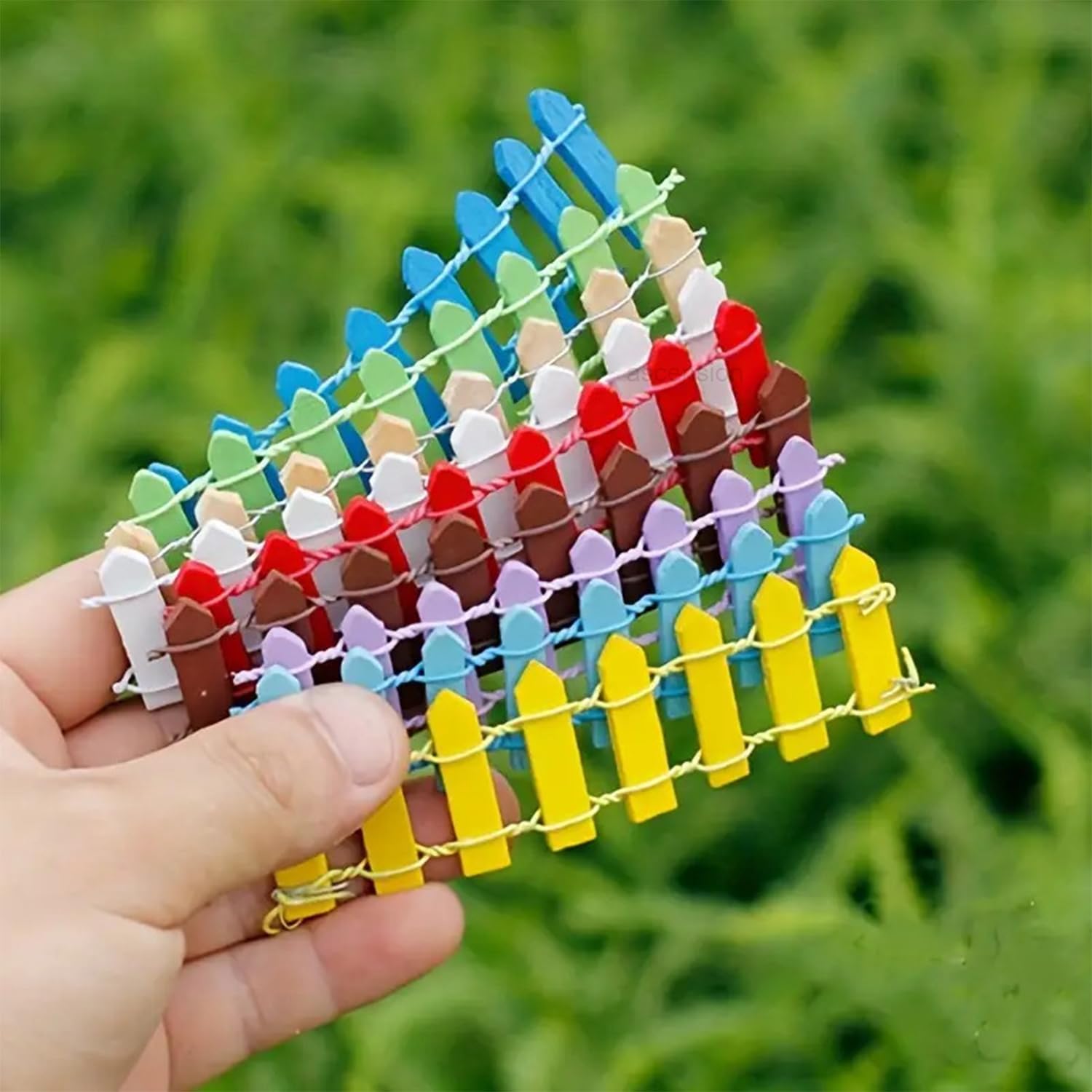 Mini Wooden Fences - Garden & Craft Decor -2