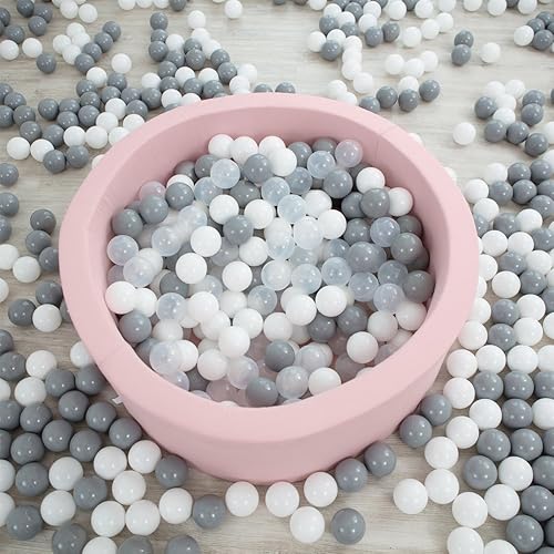 Miniatura 31 de Wonder Space Pelotas suaves de plástico a prueba de aplastamiento sin productos químicos, sin BPA, sin olor, seguras para niños pequeños, piscina