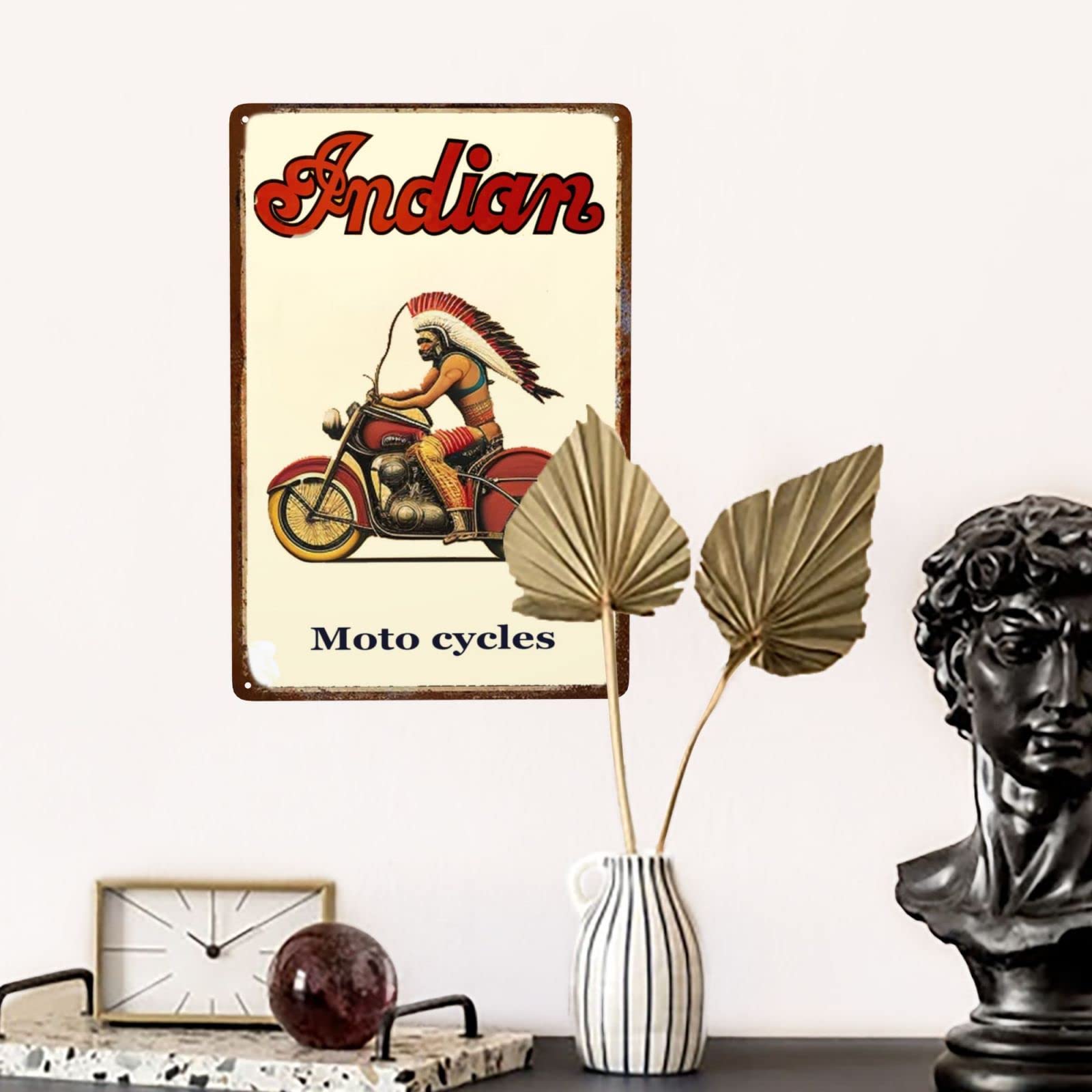 Amazon.co.jp: LIANGQI インディアン Moto Cycles メタル ブリキ看板