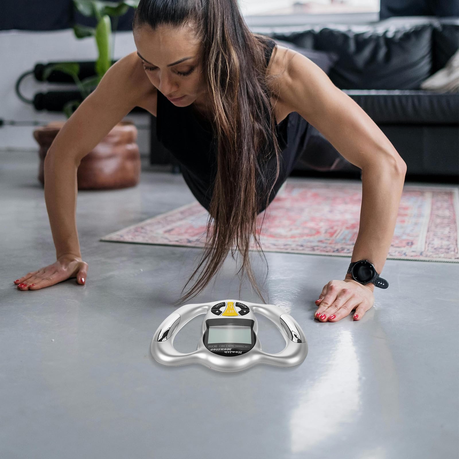 Artibetter Tragbares Körperfett und Bmi Messgerät mit LCD Display zur Genauen Fettanteil Messung und Gesundheitskontrolle Zuhause