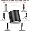 PEMOTech Microphone Pop Filter, [Upgraded Three Layers] Microphone Pop Filter, Microphone Windshield Cover, Handheld Microphone Shield Mask for Audio Recording, Youtube Videos, Streaming