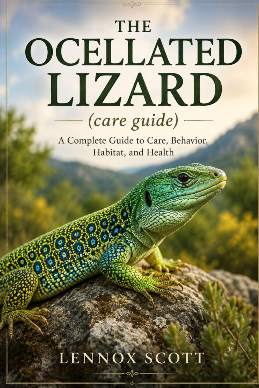 THE OCELLATED LIZARD (care guide): A Complete Guide to Care, Behavior, Habitat, and Health