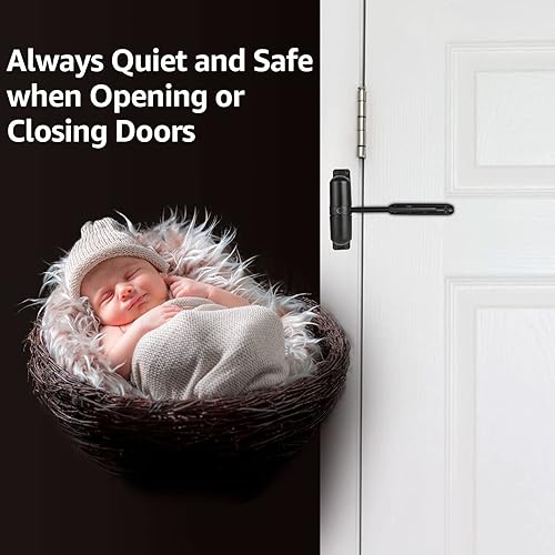 Miniatura 4 de 2 cierrapuertas automático de seguridad, bisagra de puerta de cierre ajustable para convertir puertas con bisagras en cierre automático,