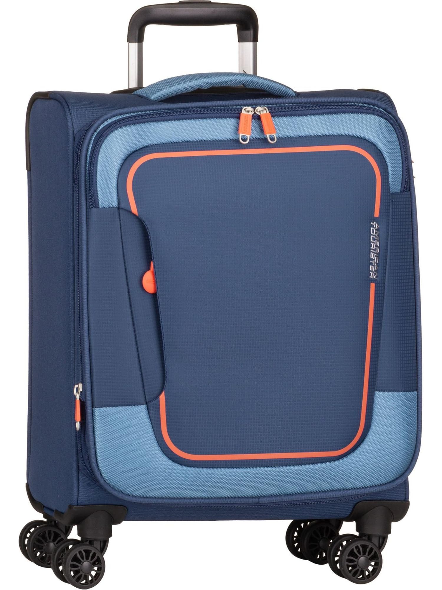 American Tourister Pulsonic - Spinner S, Luggage Manual expandible, 55 cm, 40.5/43.5 L, Azul (Combate Navy)