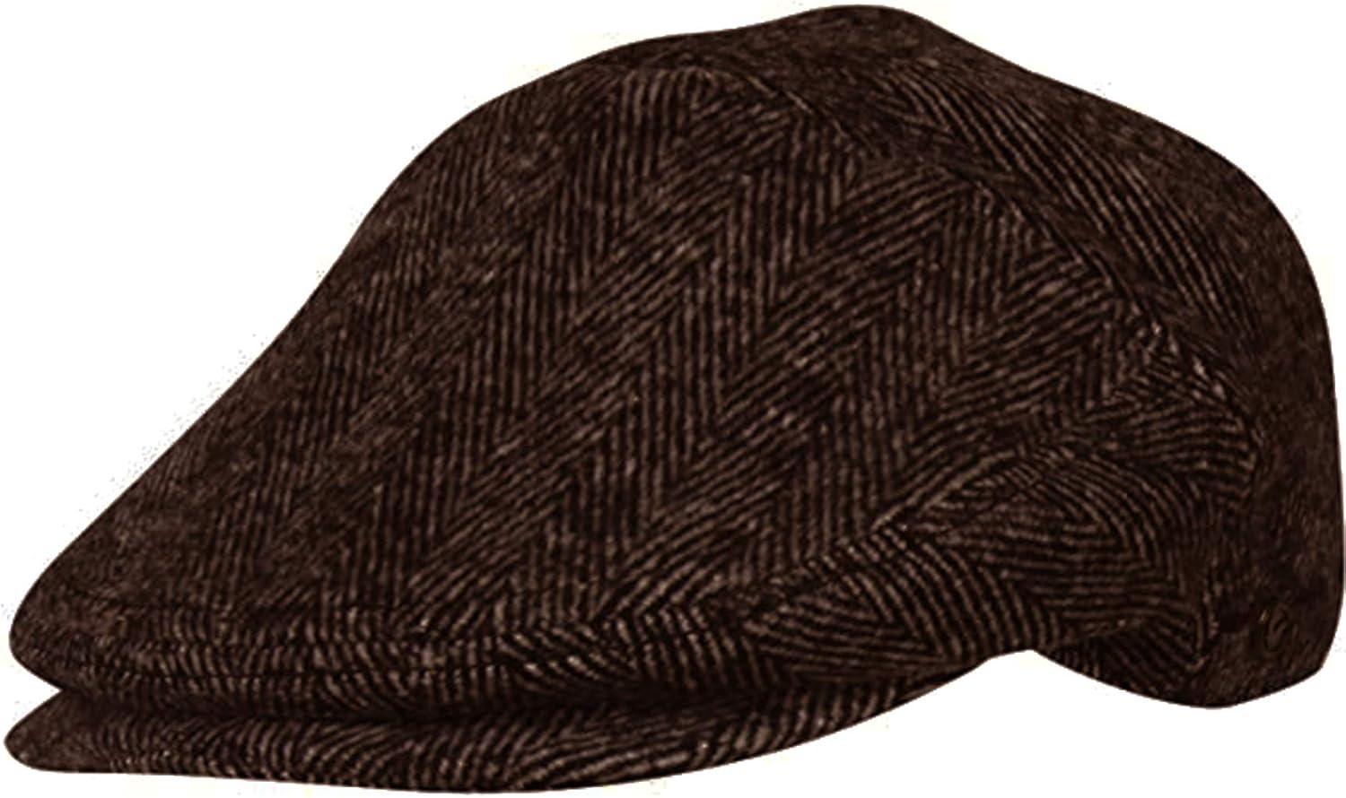 Epoch hats company Wool Blend Herringbone Winter Ivy Cabbie Hat w/Fleece Earflaps – Driving Hat - Image 2