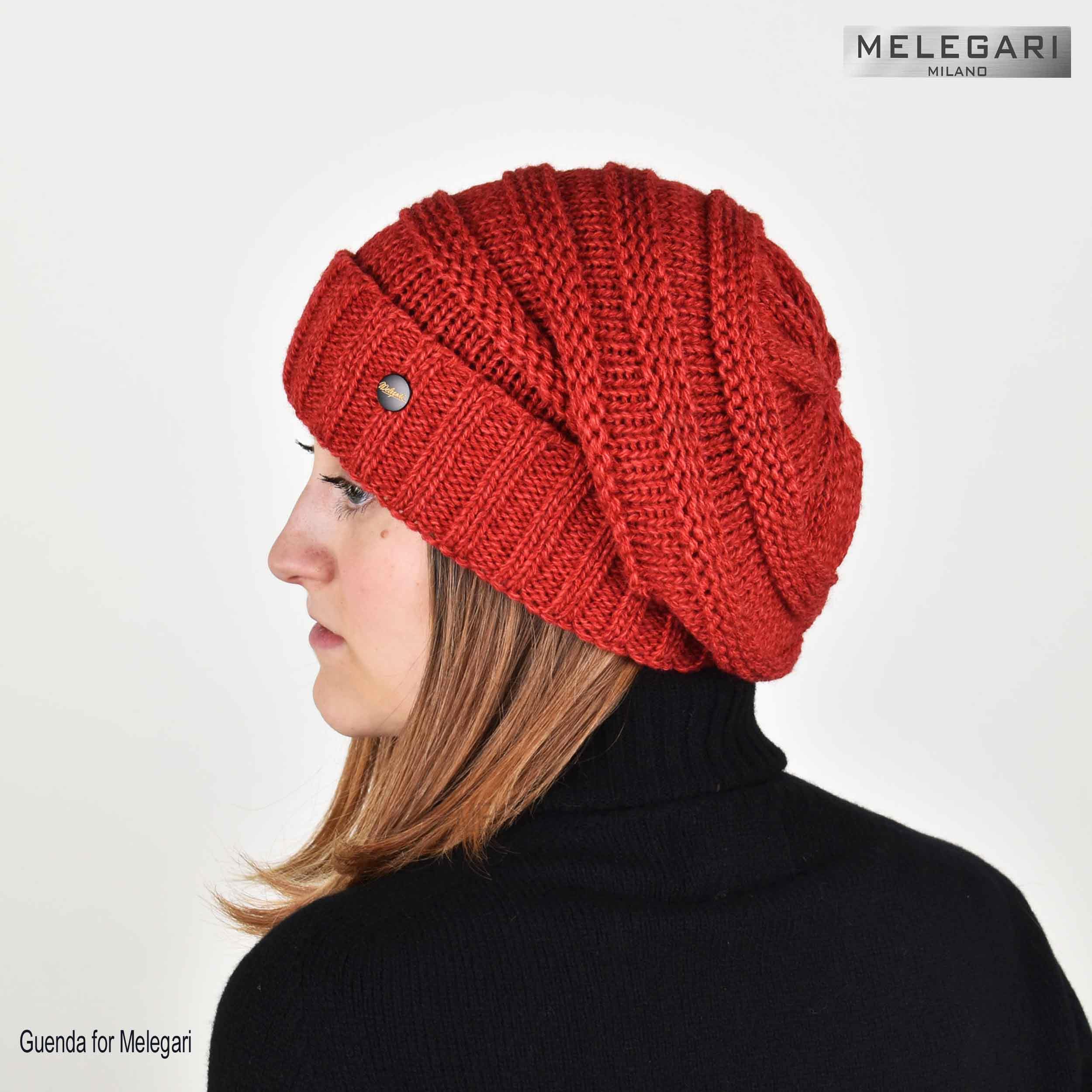 Melegari Berretto di Maglia Long Beanie Kim | Misto Lana | Protezione Interna Antivento di Fleece Morbido | manifattura Tedesca di Alta qualità | Unisex