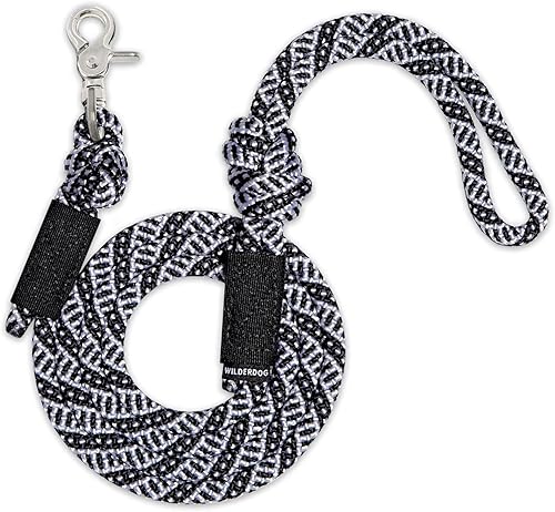 Vista 24 de Wilderdog Cuerda de escalada - Correa para perro con clip rápido, 5 pies, color azul pacífico Pacific Blue