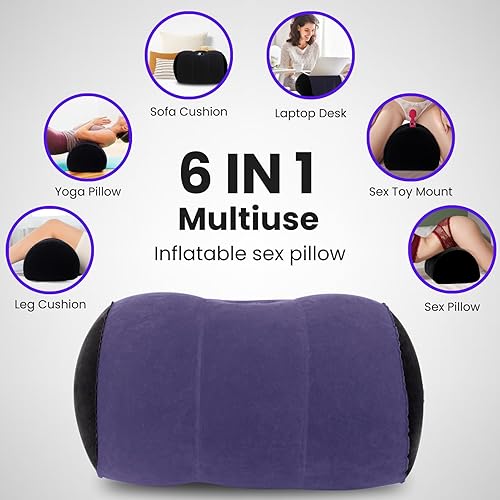 Miniatura 6 de Almohada inflable para consolador, juguetes sexuales para mujeres, almohada de posición sexual para adultos, muebles sexuales, silla de consolador,