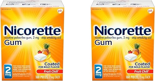 Miniatura 1 de Nicorette - Goma de mascar para dejar de fumar con sabor a nicotina (160 unidades), 2 miligramos, 1