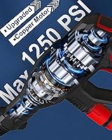 Vista 3 de Cordless Pressure Washer - MAX 1250 PSI Battery Powered Pressure Washer, 21V Portable Cordless Power Washer with Rechargeable 4.0Ah Battery for