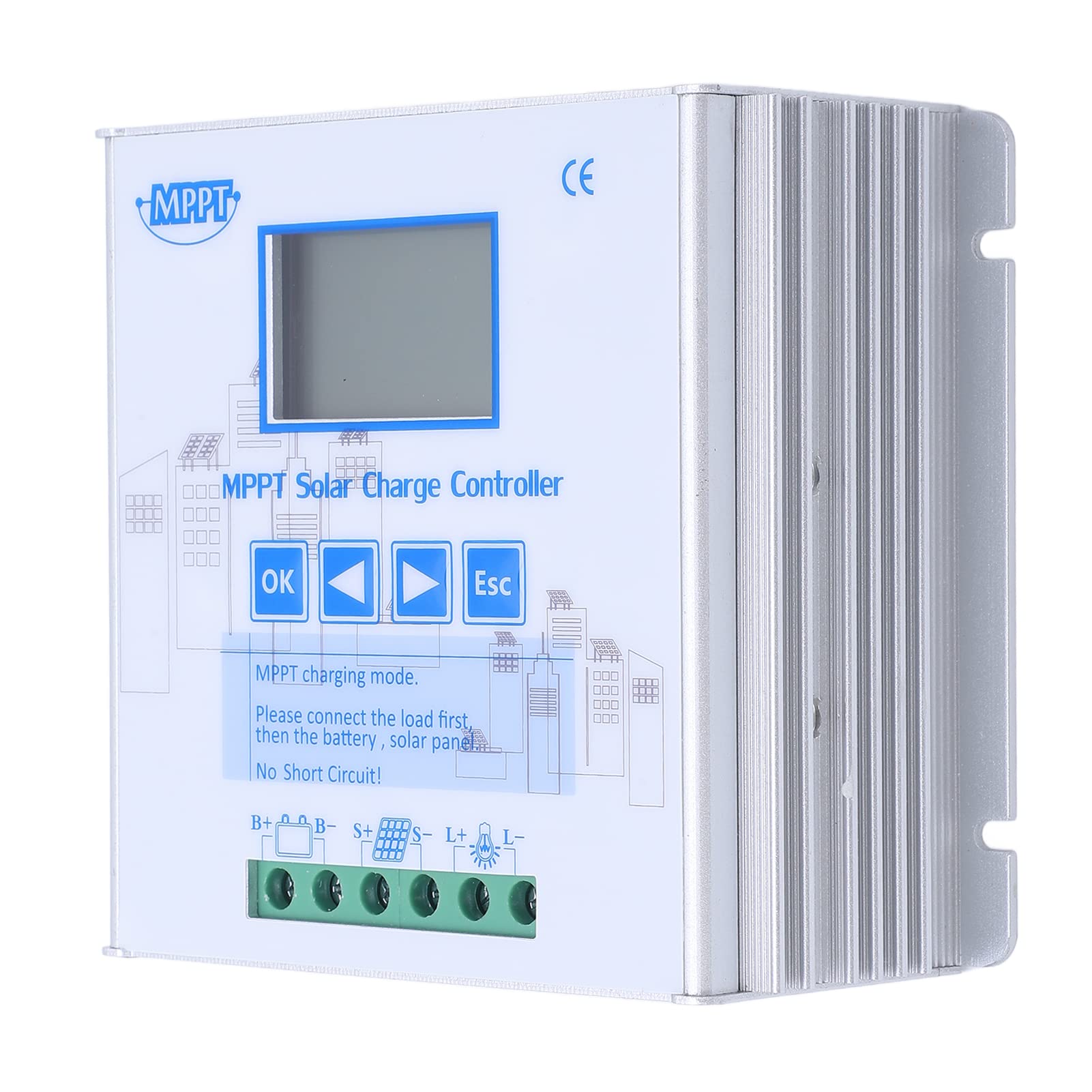 MPPT Solar Boost Controller 10A 12V / 24V |80-V-PV-Eingang, sicherer Schutz für netzunabhängige Systeme |Solarpanel-Regler für Wohnmobil-/Boots-/Heimbatterie |Lithiumkompatibel
