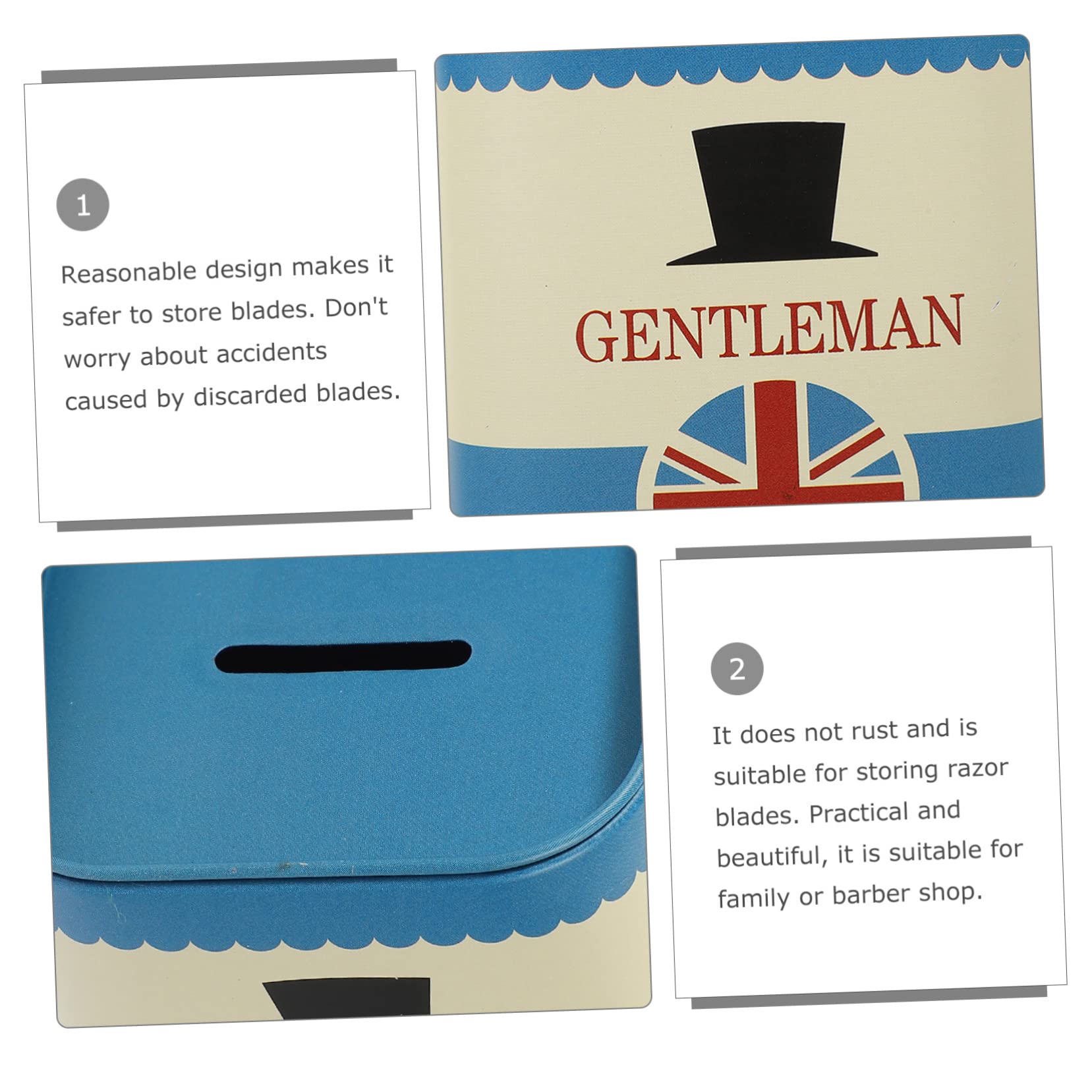 West Coast Shaving Blue Titanium Collection Razor, 84BL (Closed Comb)