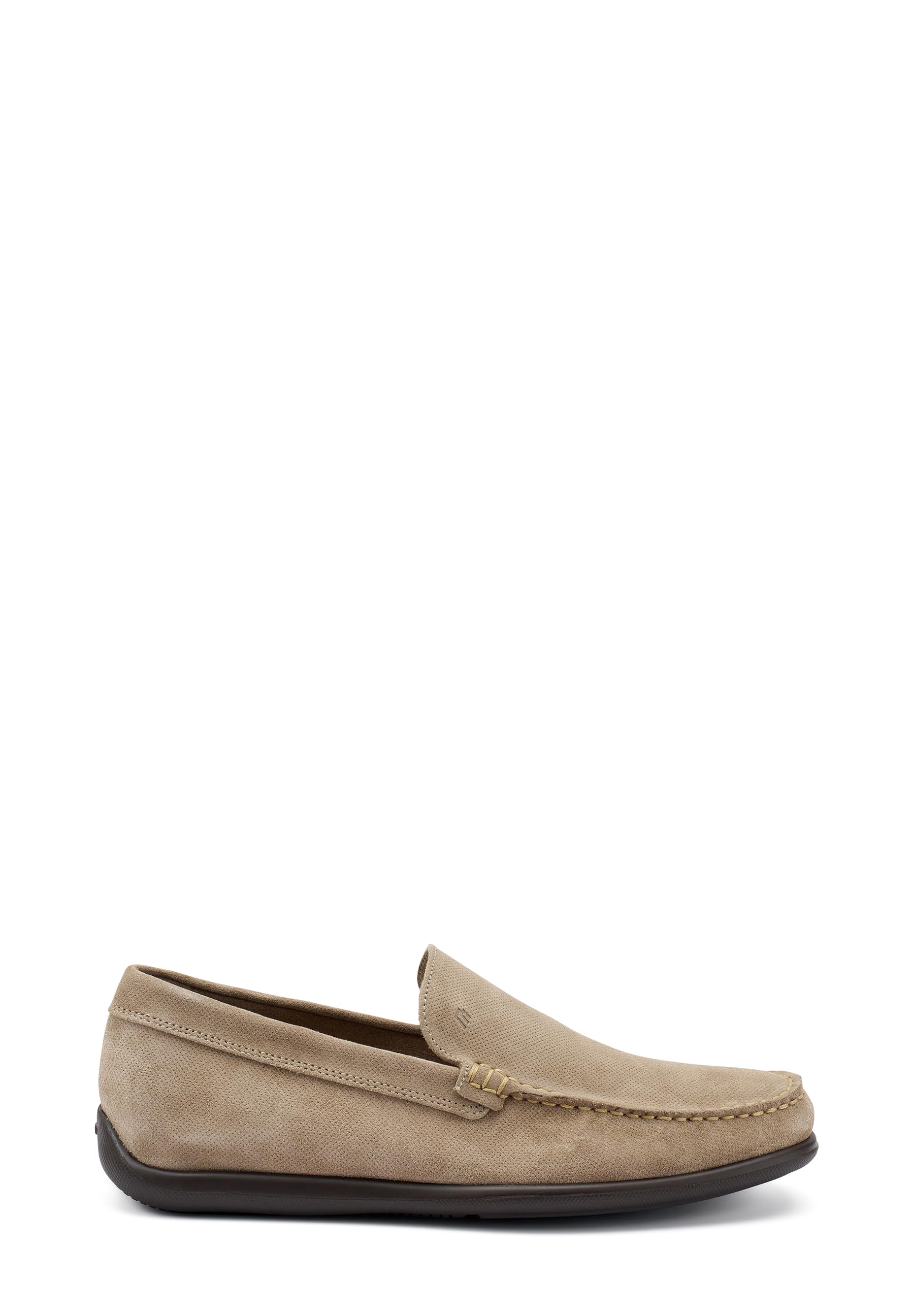 Frau - Slip-on in Pelle Scamosciata punzonata, Beige, 40