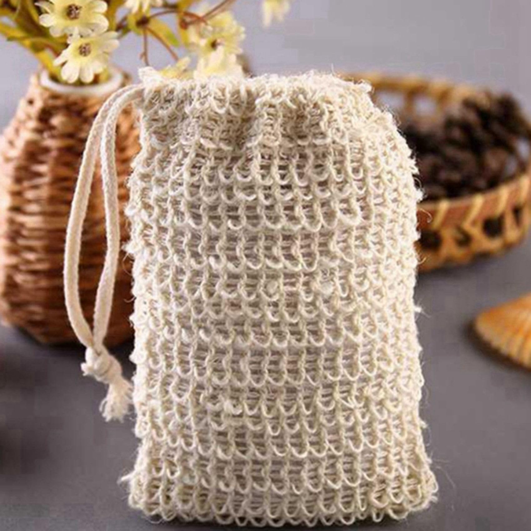 Seifen Beutel Natürlicher Sisal Seifenschoner 9x14cm 200er Packung
