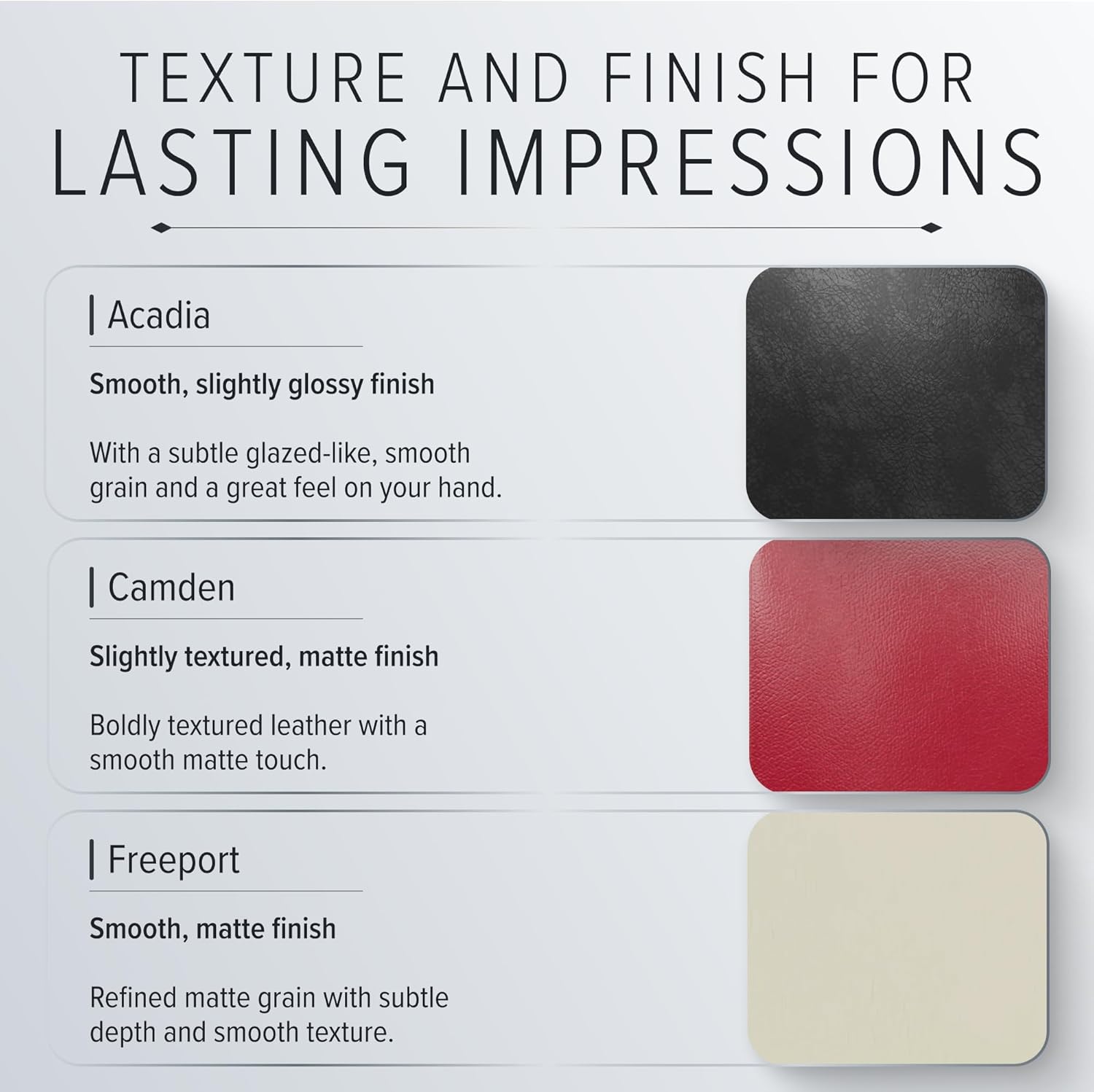 Gallery Leather Slimline Photo Album for 4x6 Pictures with Slip-In Pockets and Writing Space Holds 120 Photos Premium Bonded Leather 3-Ring Binder, Handcrafted Made in USA, Acadia Tan - 11.75" x 8"