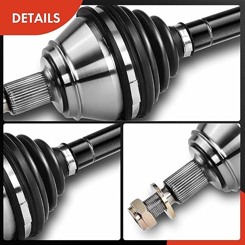 Miniatura 7 de A-Premium Conjunto de eje de eje CV compatible con Volkswagen Beetle 2003 2004 2005 2008 1.8L 2.0L, repuesto # 1J0407271NE 1J0407271NF