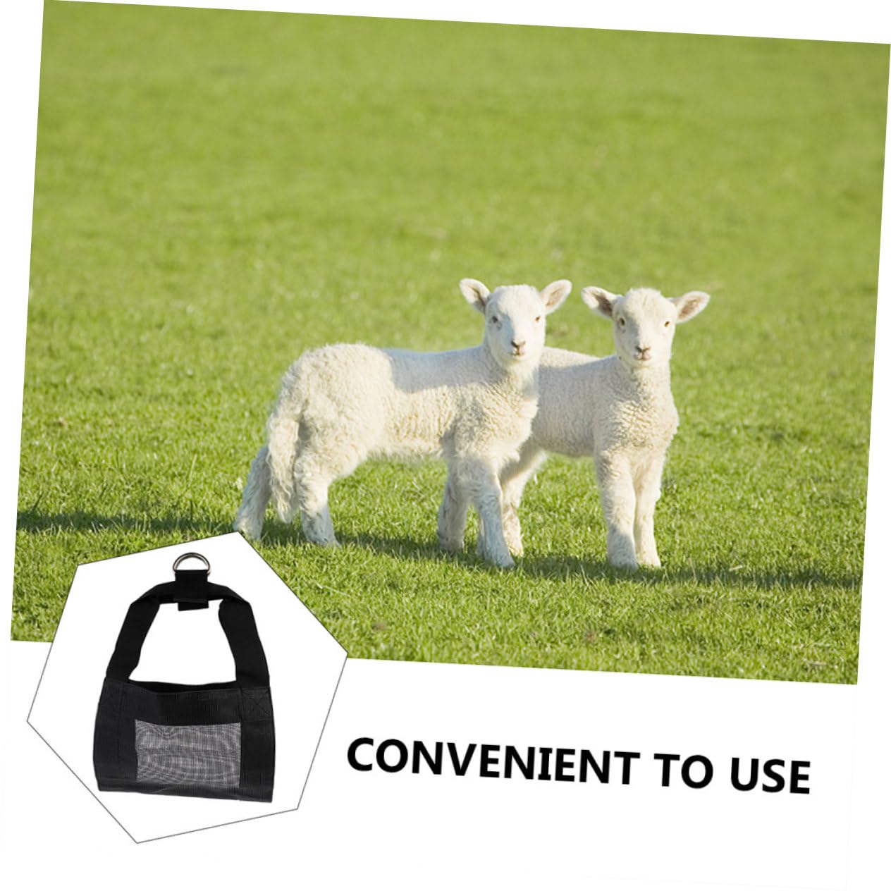 Imbracatura per Pesare Piccoli Animali in Nailon Traspirante 2 Pezzi Rete Resistente e Design Confortevole per Capre e Vitelli