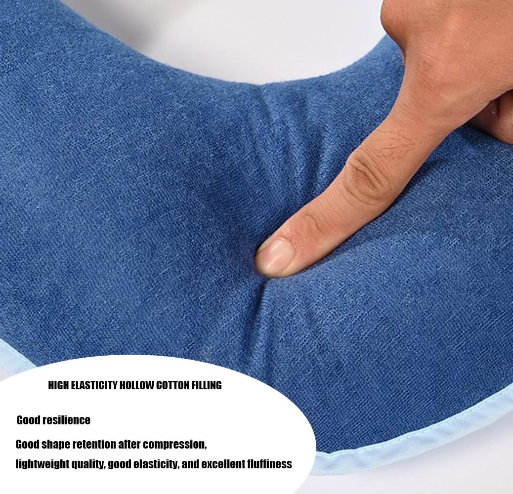 Cojín De Asiento De Inodoro Antiescaras, Cojín De Asiento De Algodón Engrosado, Diseño De Cinturón Universal Antideslizante, Alivio De Presión Ergonómico