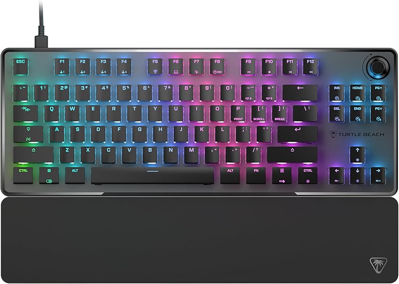 Vulcan II TKL Pro Hall-Effect Mechanical RGB Gaming Keyboard | Magnetic Switches, Adjustable Actuation, Customizable RGB Keys, Rapid Trigger, Swappable Keycaps, Tenkeyless, White