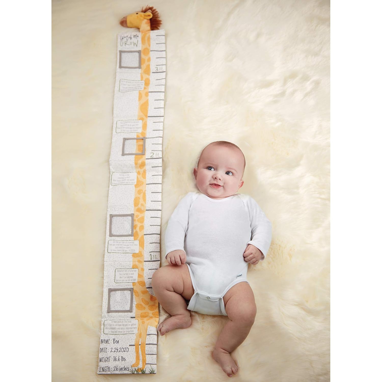 Mud Pie Watch Me Grow Baby Book Gift Set, Yellow