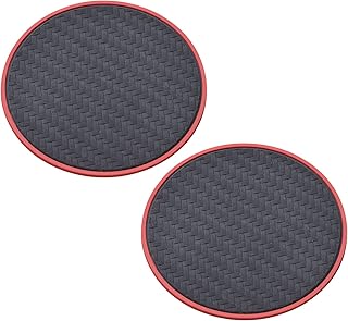 Seiwa non-slip mat drink pocket mat carbon pattern black 2 pieces W866