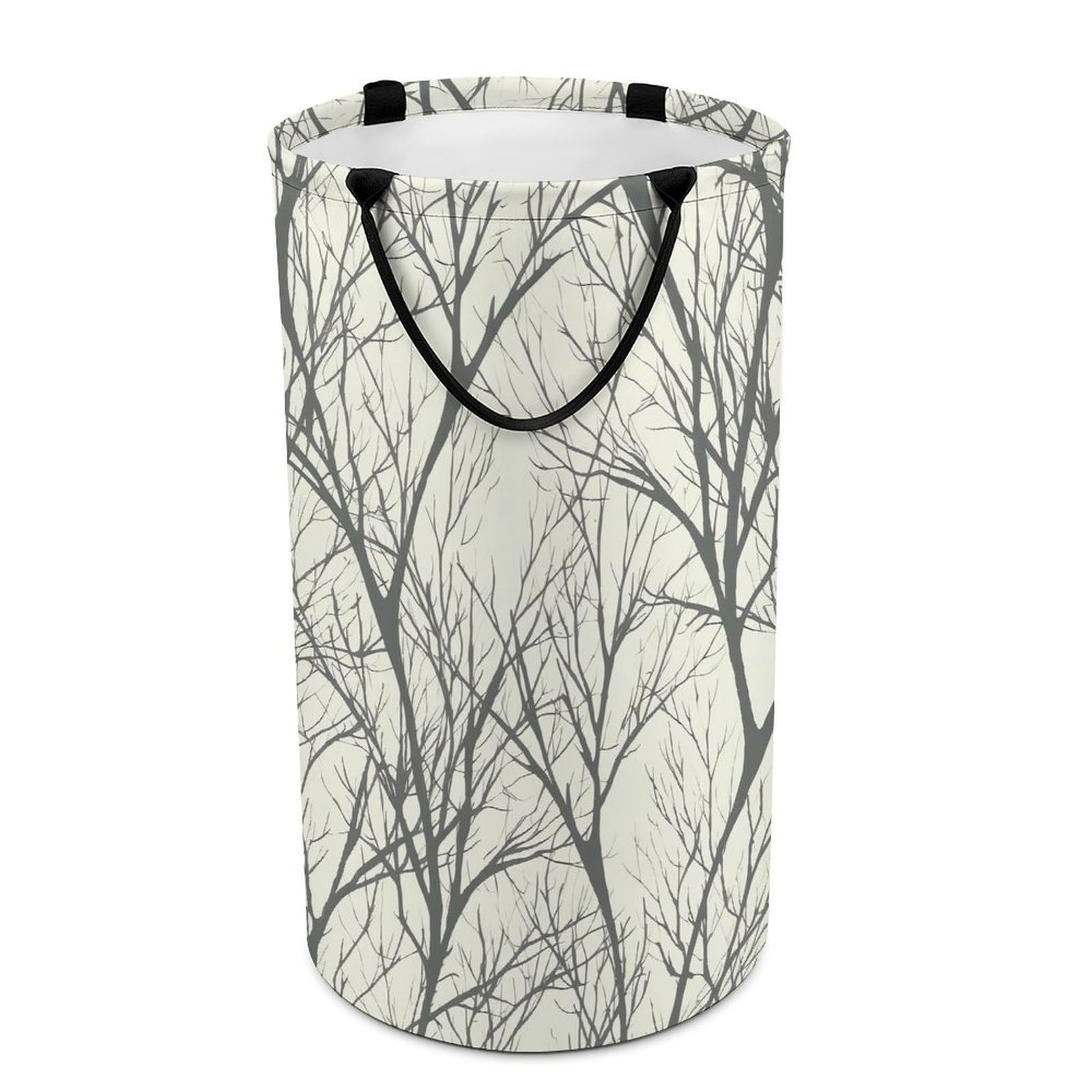 Tree Branch Laundry Basket Freestanding Laundry Hamper with Handles Waterproof Dirty Clothes Hamper Collapsible Washing Bin Aesthetic Clothes Basket for Bathroom Bedroom Dorm