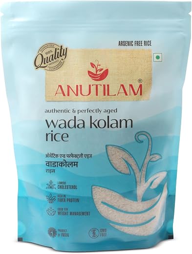 Anutilam Authentic Wada Kolam Rice 1Kg, Pack of 4 (4Kg)