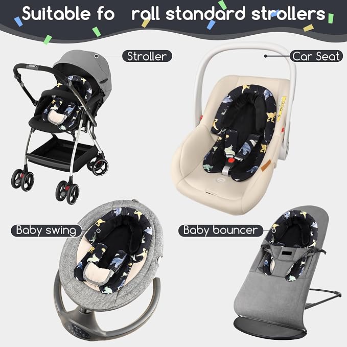 Reductor para asiento de bebé 2 en 1 con soporte miniatura 8